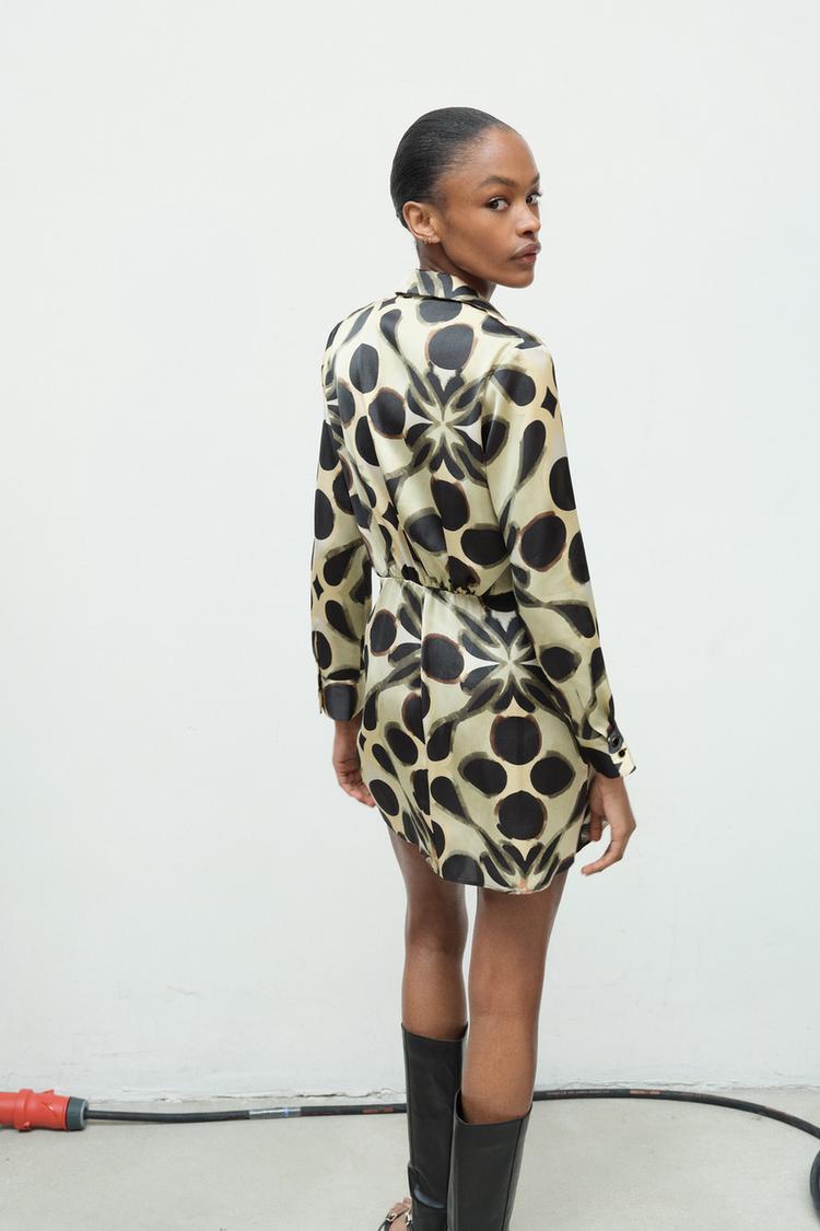 Dress with Geometric Print