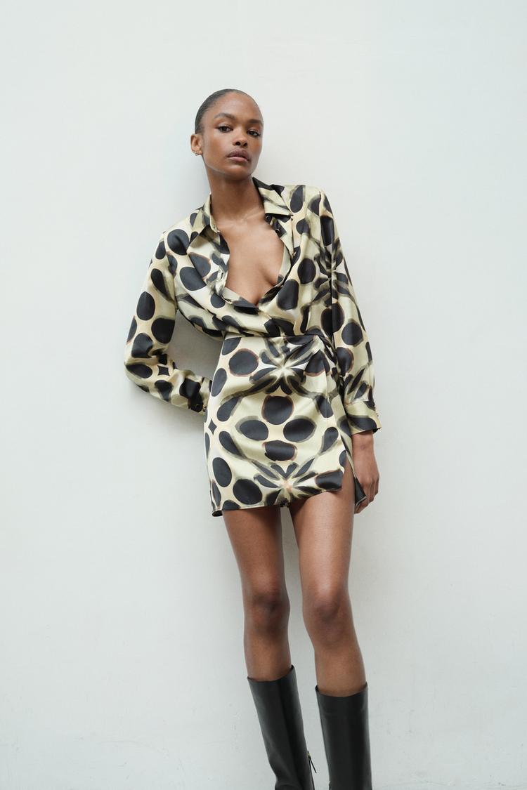 Dress with Geometric Print