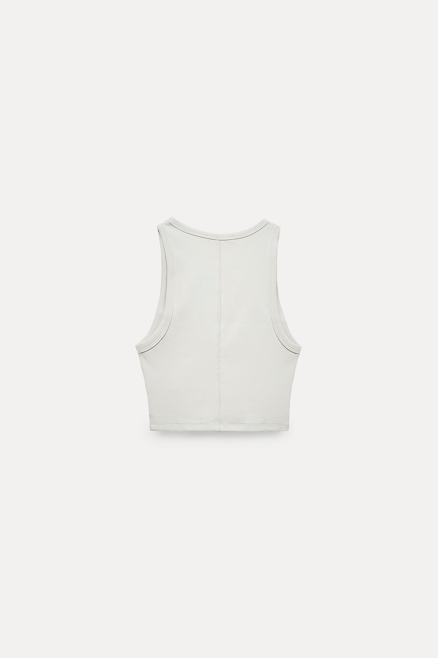 Ribbed Cropped Halter Top