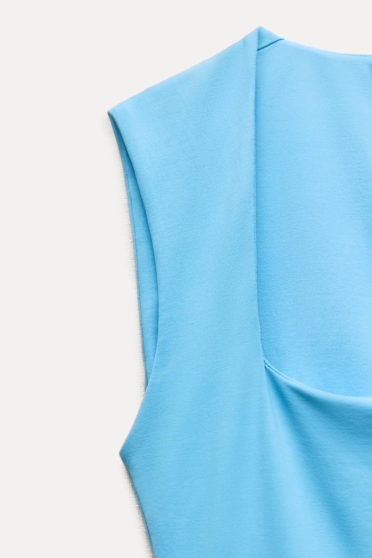 Polyamide Bodysuit With Square Neckline