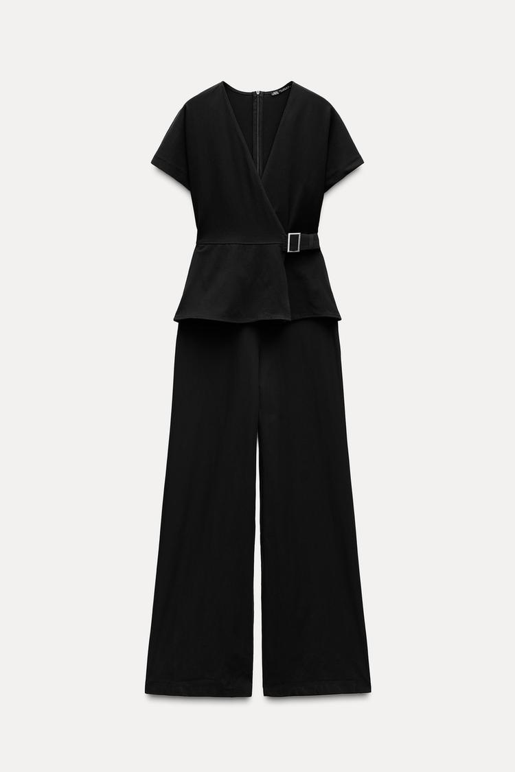 Combined Jumpsuit With Buckle