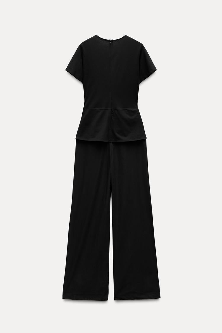Combined Jumpsuit With Buckle