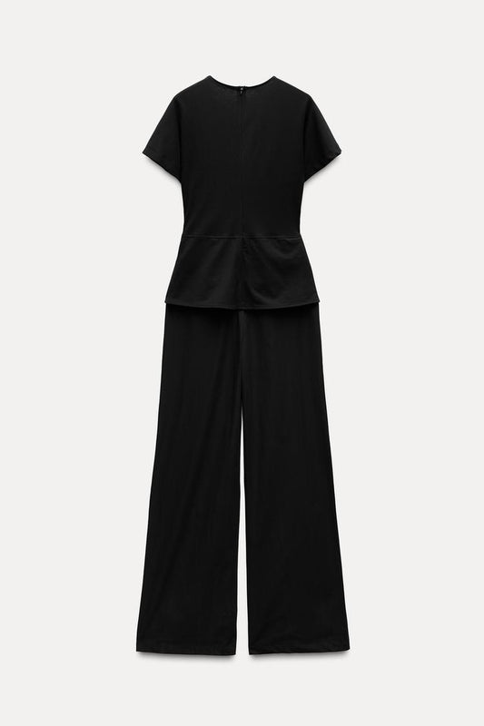Combined Jumpsuit With Buckle