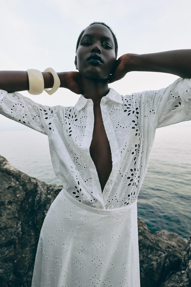 ZW Collection Embroidered Poplin Shirt