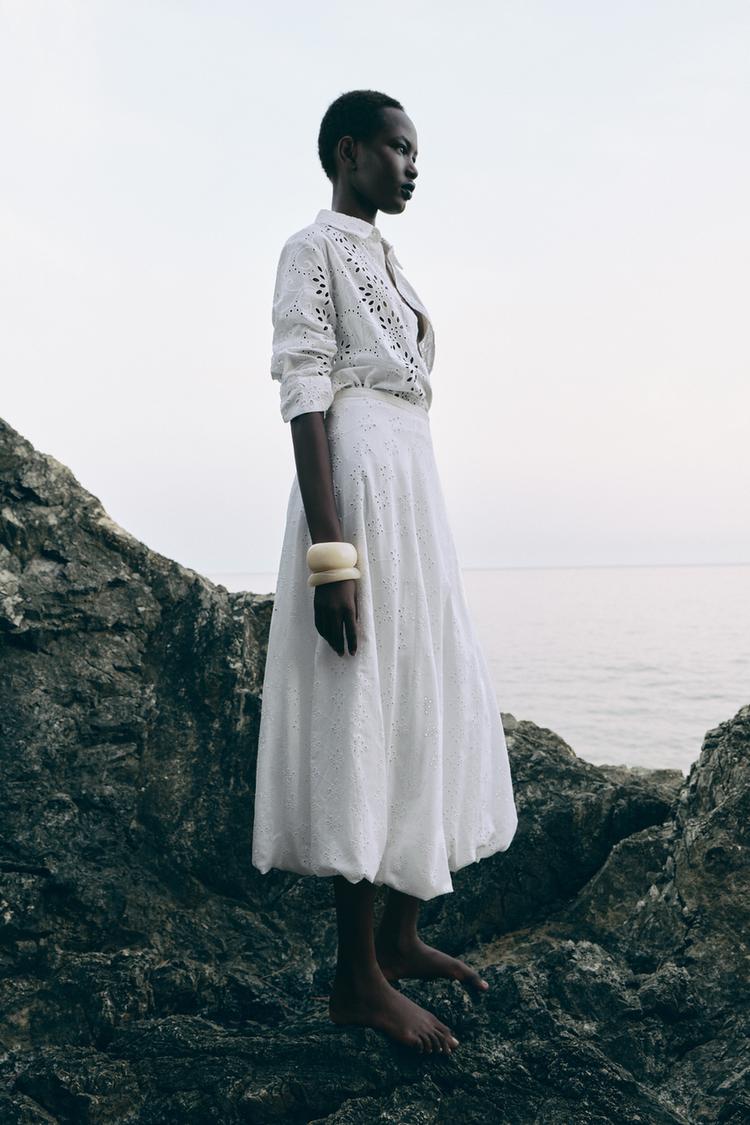 ZW Collection Embroidered Poplin Shirt