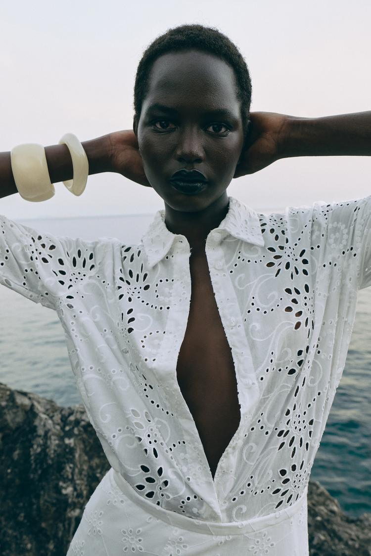 ZW Collection Embroidered Poplin Shirt