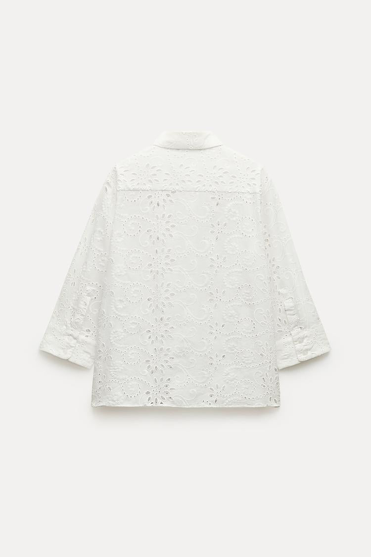 ZW Collection Embroidered Poplin Shirt