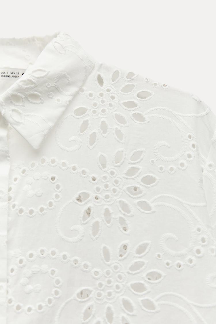 ZW Collection Embroidered Poplin Shirt