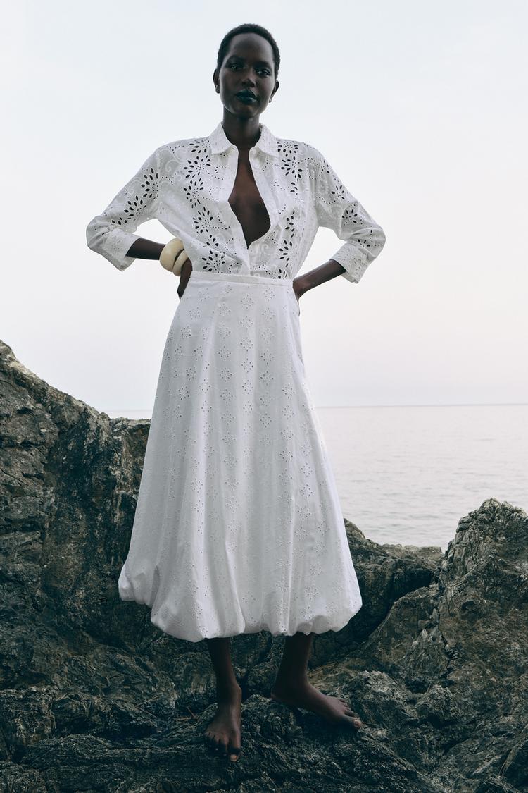 ZW Collection Embroidered Poplin Shirt