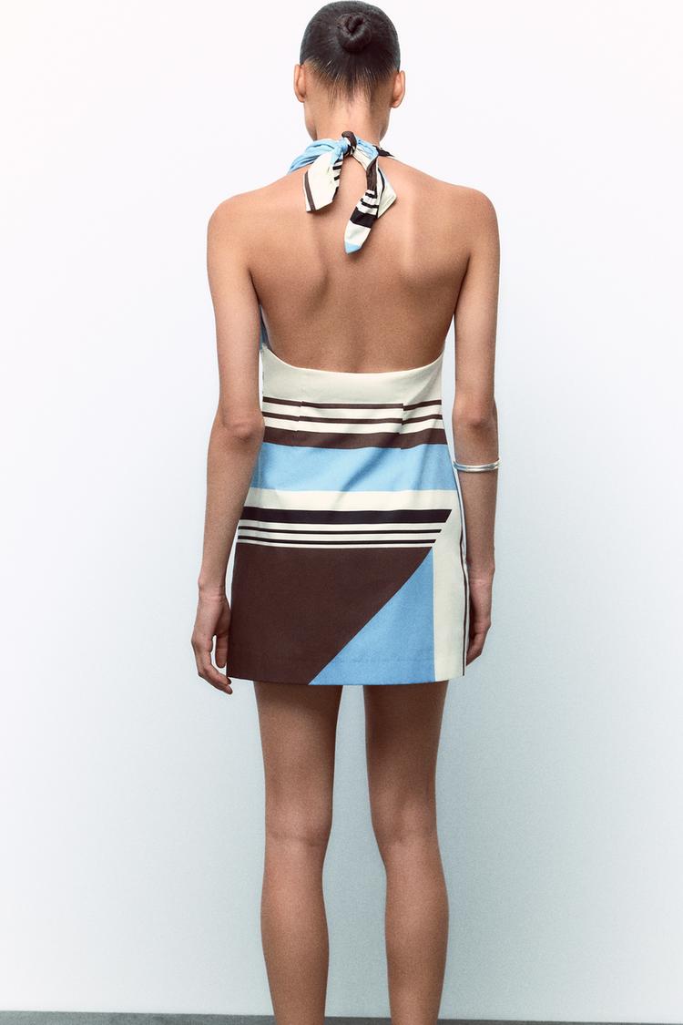 Striped Poplin Dress