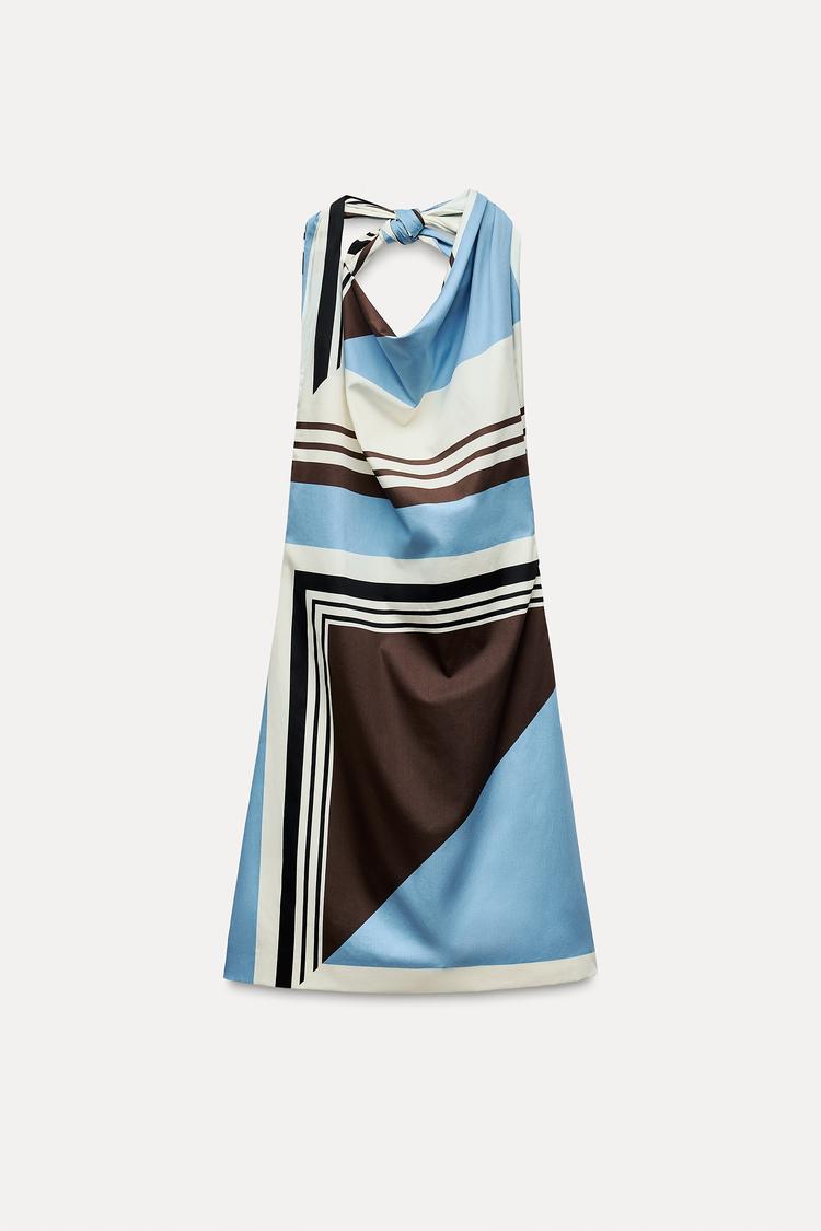 Striped Poplin Dress