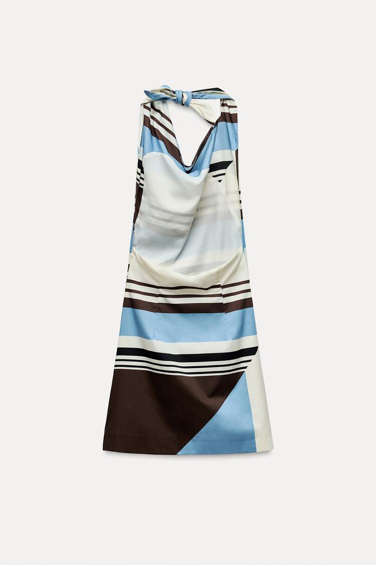 Striped Poplin Dress
