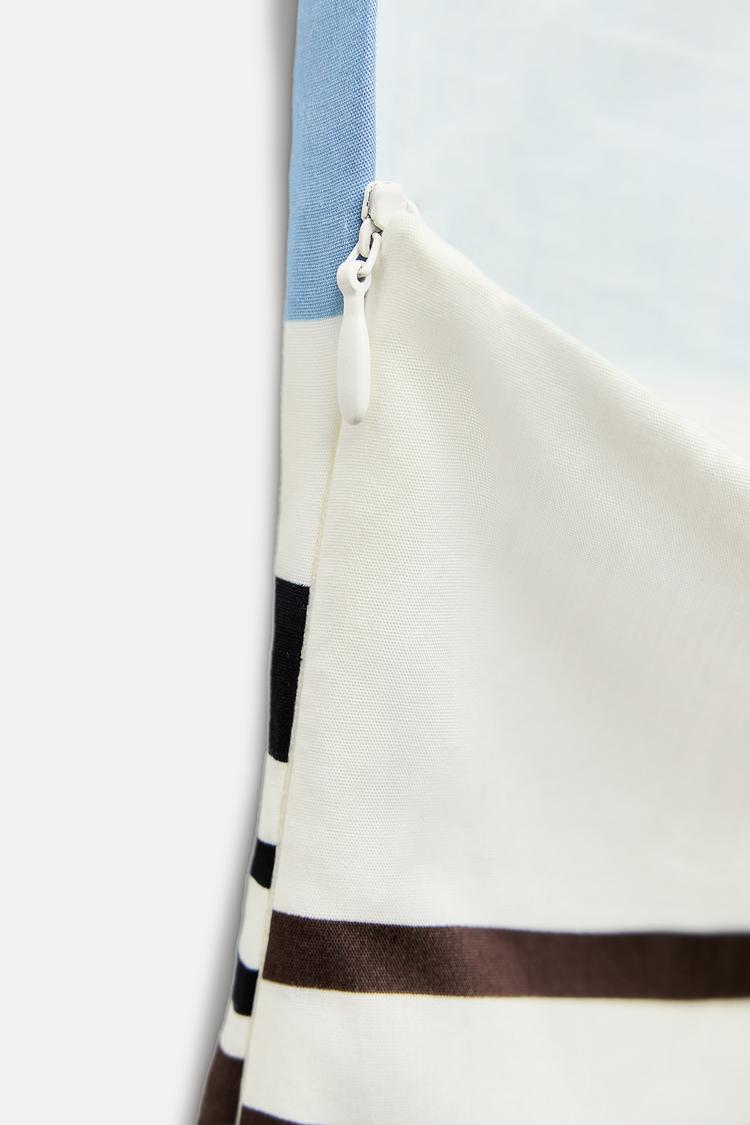 Striped Poplin Dress