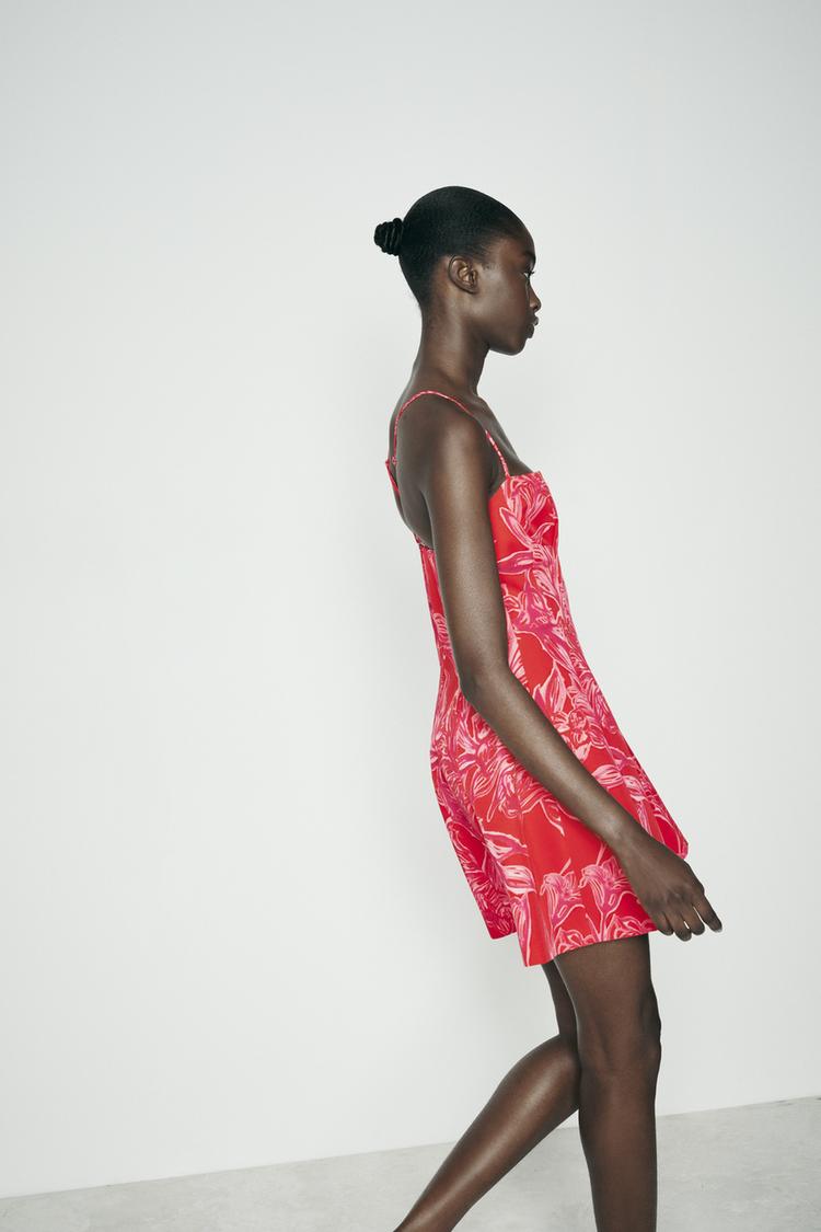 Floral Print Mini Dress