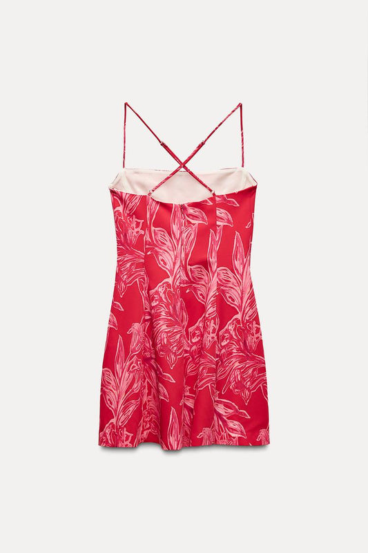 Floral Print Mini Dress