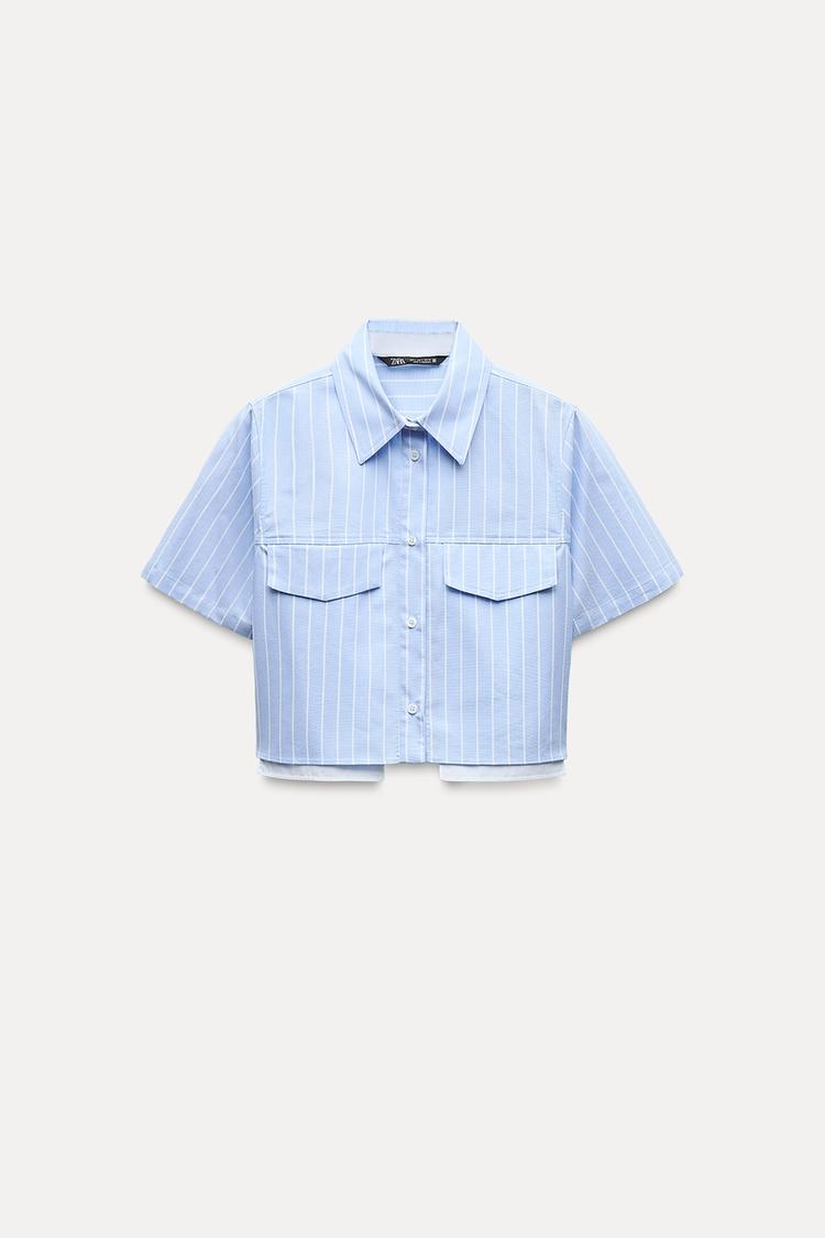 Striped Short Oxford Shirt