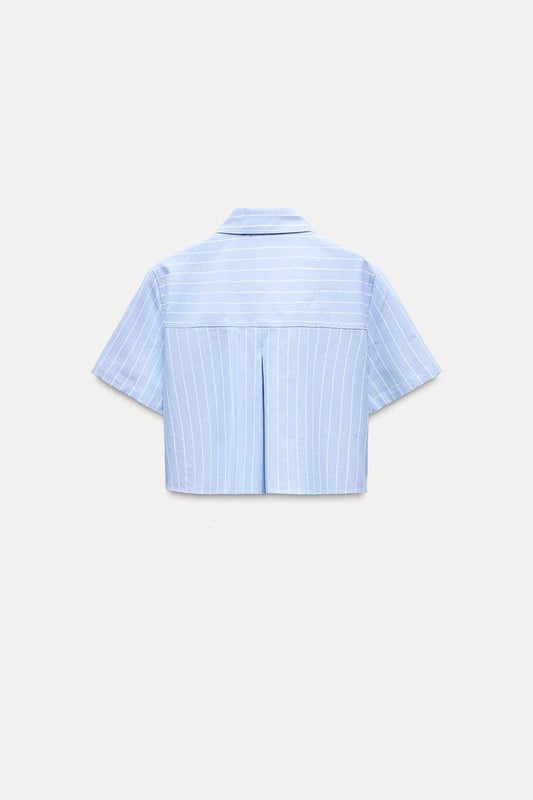 Striped Short Oxford Shirt
