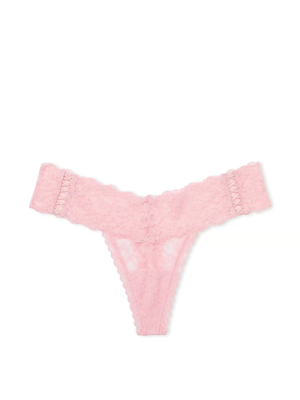 Lace-Up Lace Thong Panty