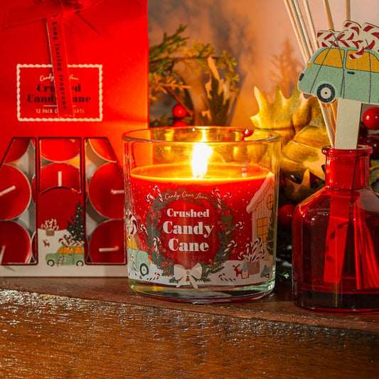 Crushed Candy Cane Candy Cane Lane Scented Candle