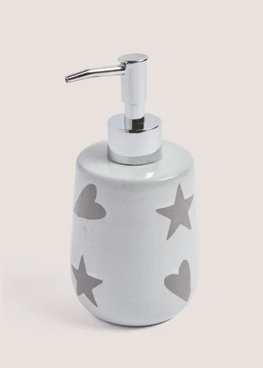 Heart & Star Stamp Soap Dispenser