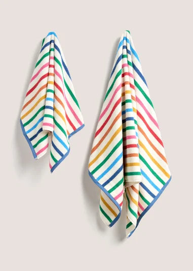 Rainbow Stripe Hand Towel