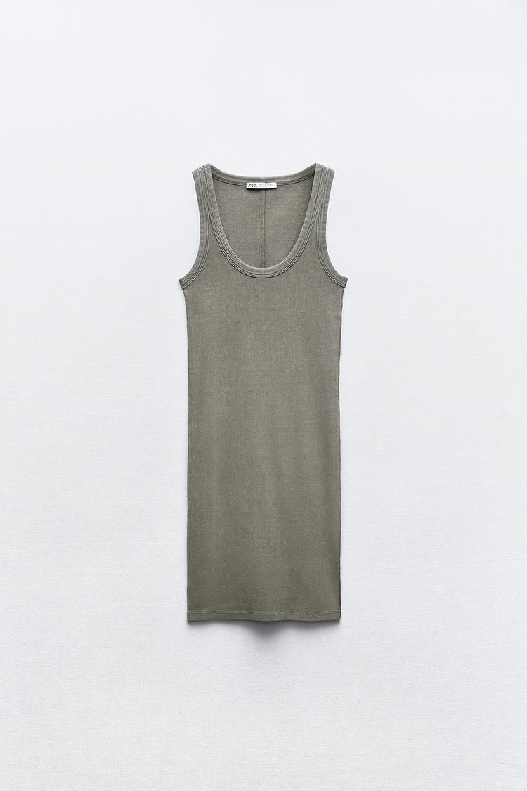 Faded Ribbed Dress