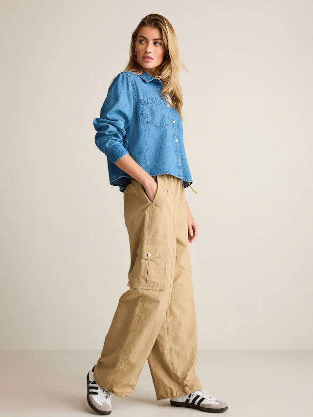 Parachute Pull On Cargo Trousers