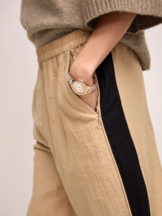 Side Stripe Pull On Track Pant Trousers