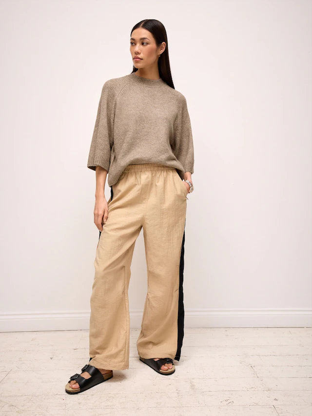 Side Stripe Pull On Track Pant Trousers