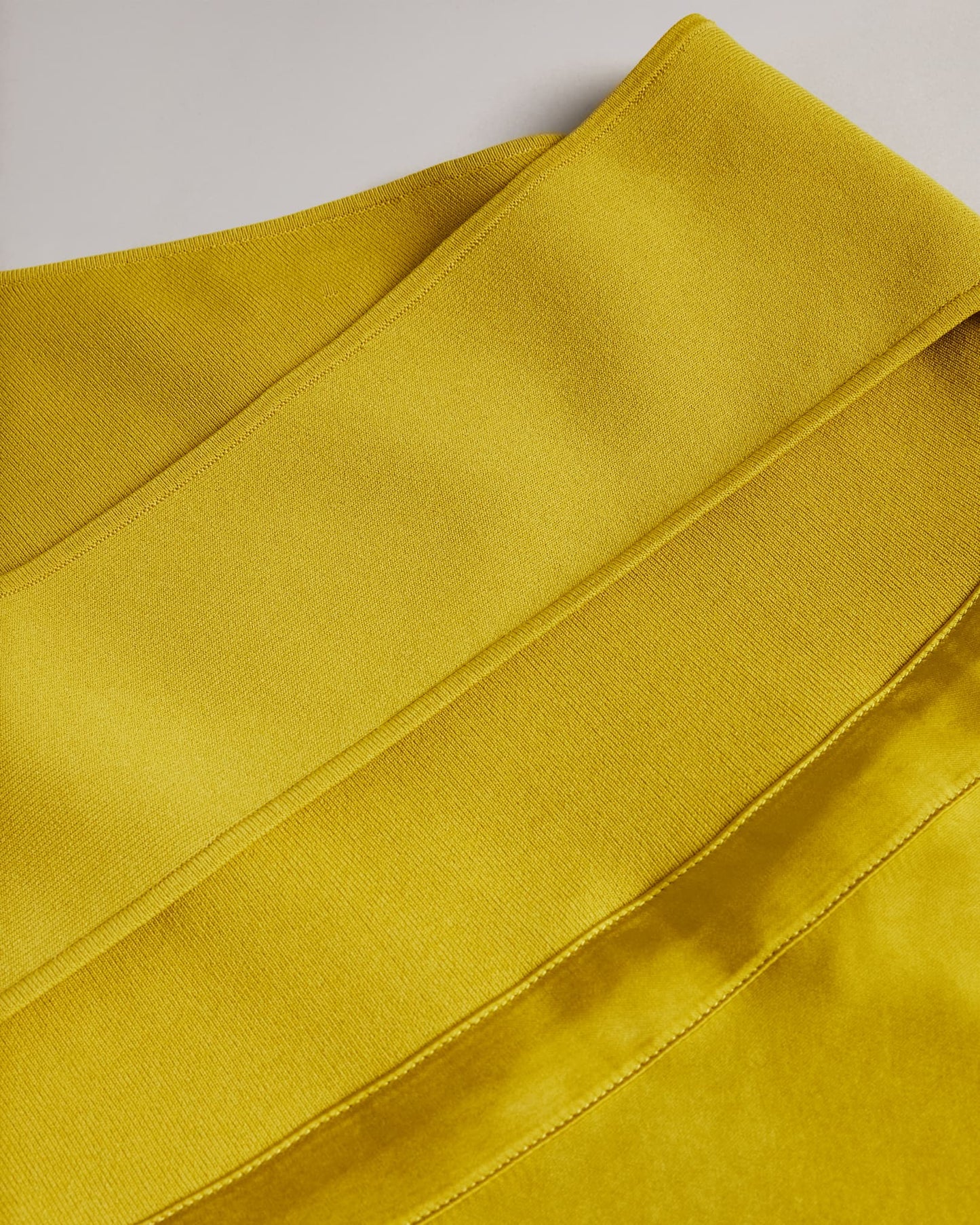 Asymmetric Knit Bodice Dress With Satin Skirt