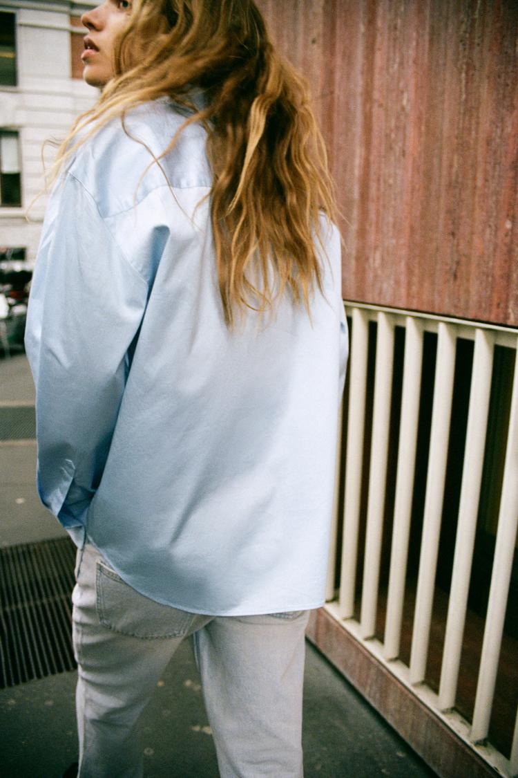 ZW Collection Voluminous Poplin Shirt