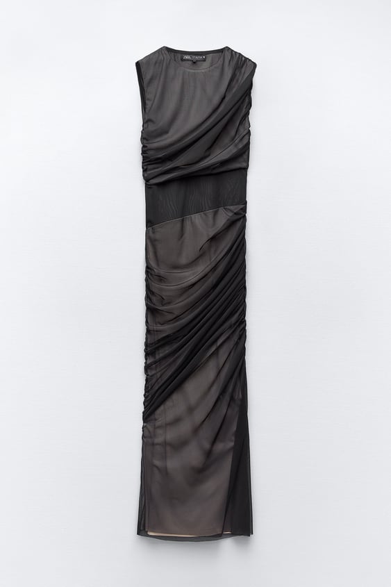 Contrast Tulle Dress