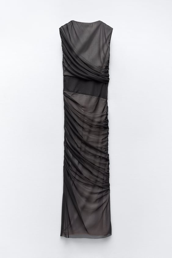 Contrast Tulle Dress