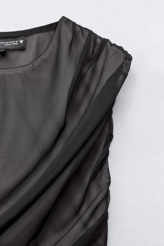 Contrast Tulle Dress