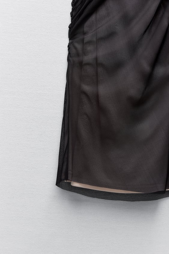 Contrast Tulle Dress