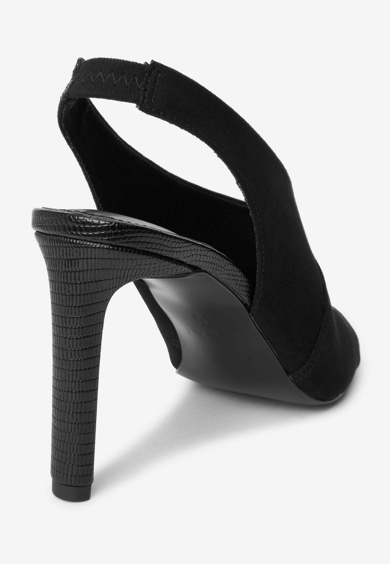 High Heel Slingback Shoe Boots