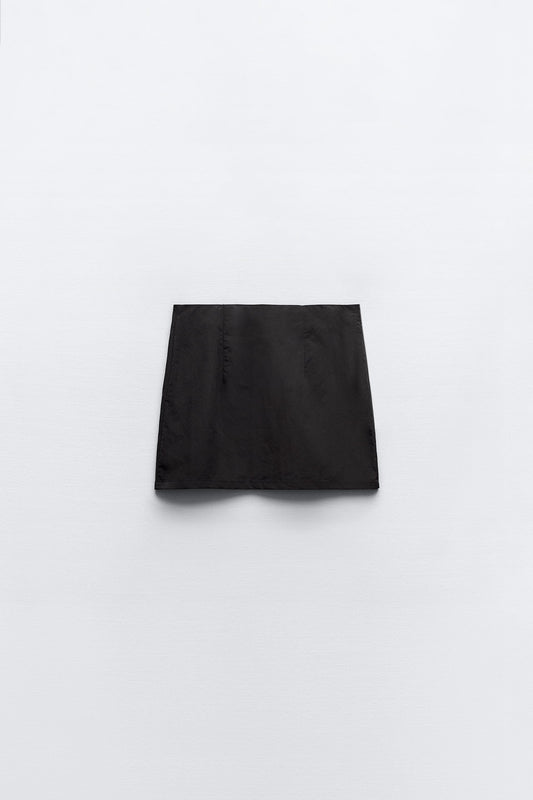 Side Zip Mini Skirt