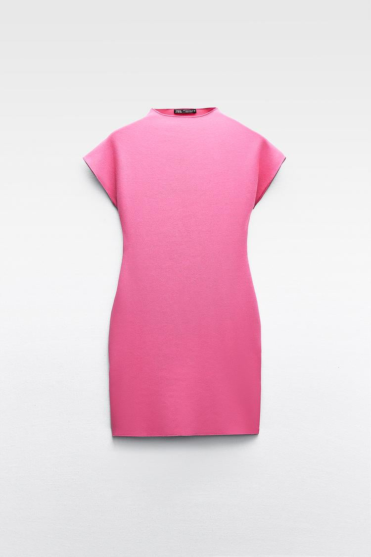 Short Stretch Knit Dress