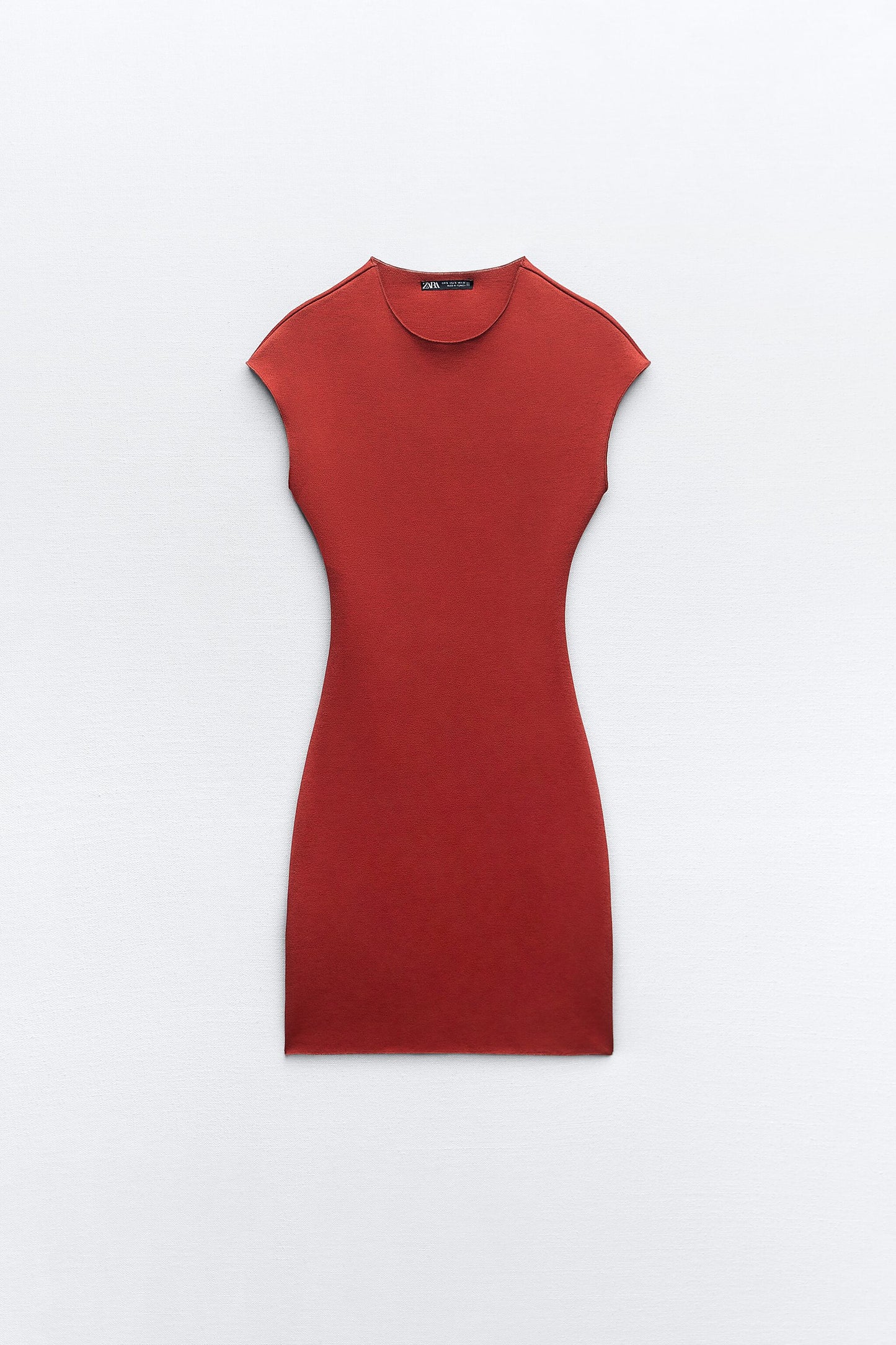 Fitted Knit Dress With Open Back