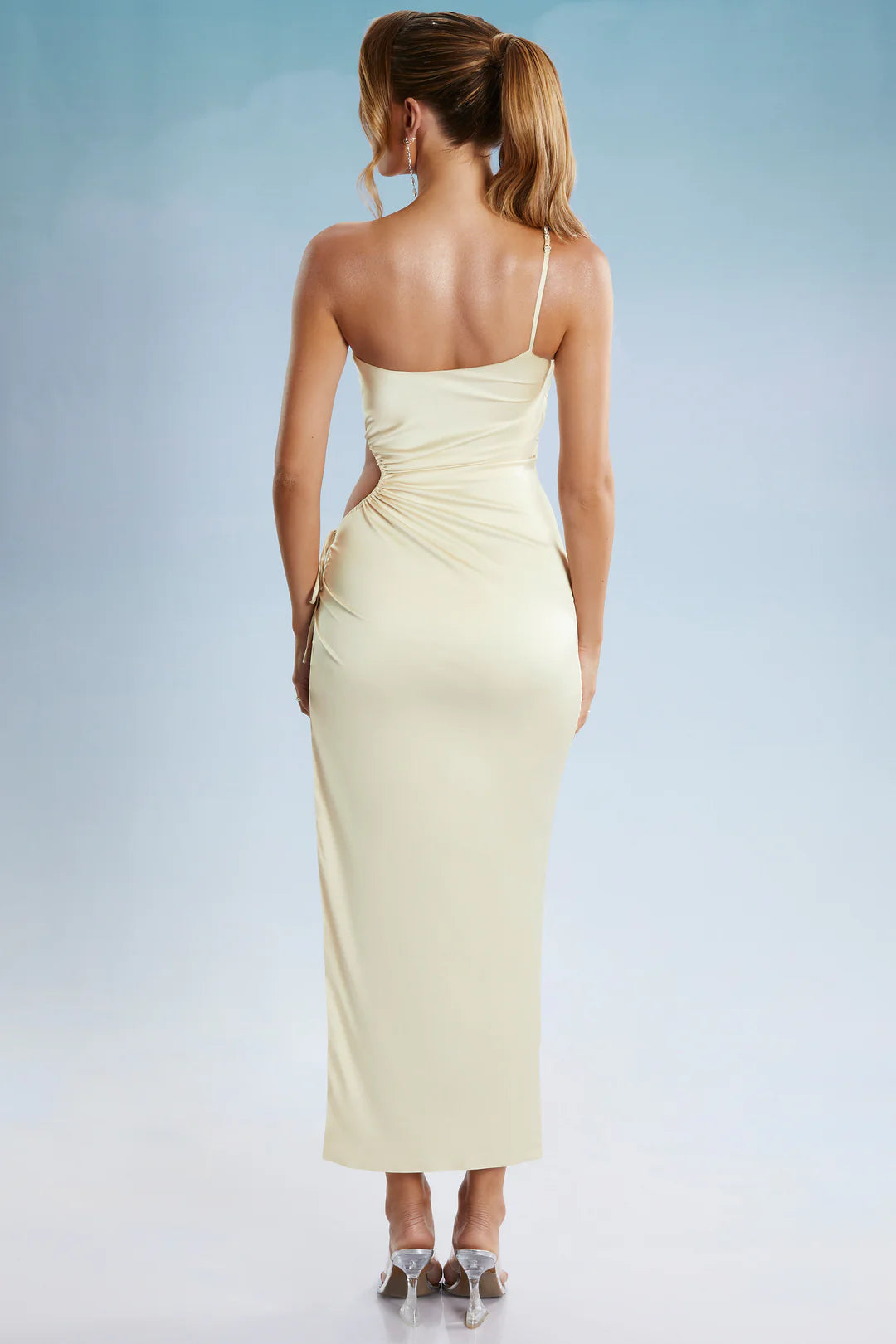 Asymmetric Cut Out Midaxi Dress