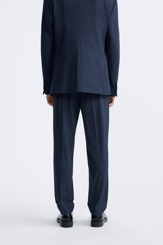 Check Suit Trousers
