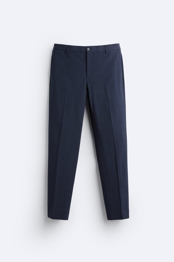 Check Suit Trousers