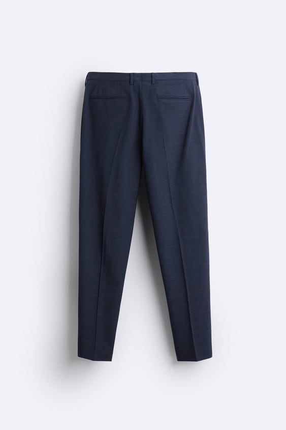 Check Suit Trousers