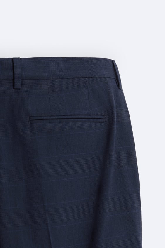 Check Suit Trousers