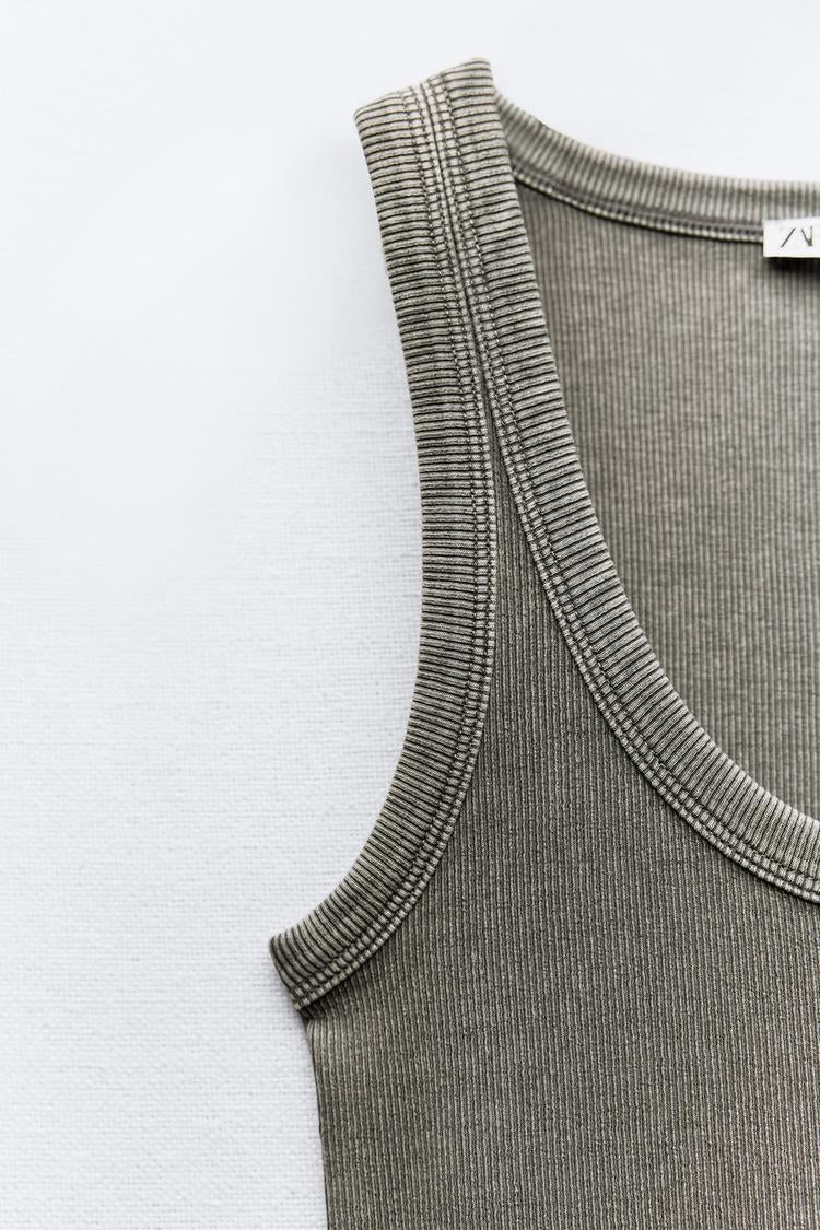 Faded Ribbed Dress