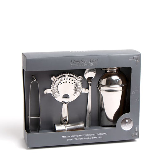 Stainless Steel 5 Piece Cocktail Shaker Set