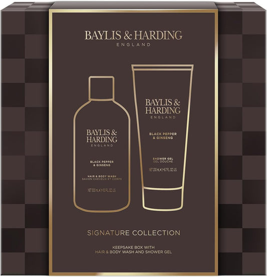Black Pepper & Ginseng Men's Luxury Bathing Duo Gift Set