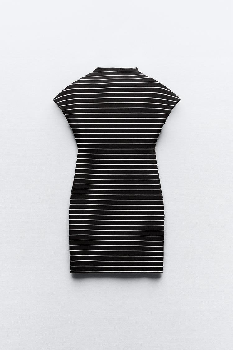 Short Stretch Knit Dress