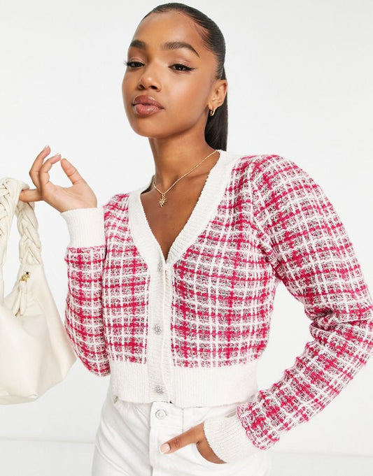 Boucle Knit Cardigan