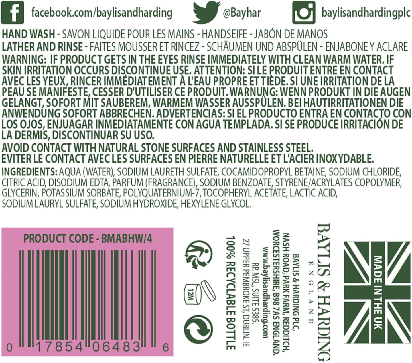 Antibacterial Hand Wash - Jasmine & Apple Blossom